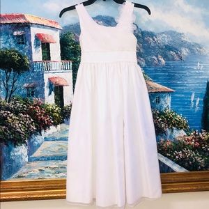 Bonnie Jean Girls white Wedding Communion Dress